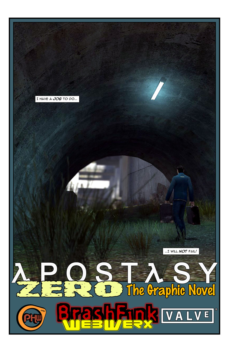 Mikael moves on into the city limits, thinking he has a job to do and will not fail. Introducing the prequel issue, Apostasy zero.