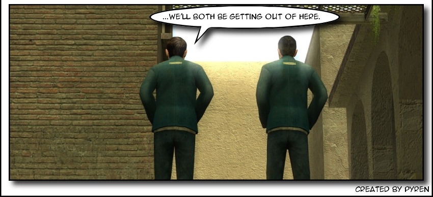 Isaac tells Jacobs that, despite the risks, they'll both be getting out of the prison. Chapter 4 ends.