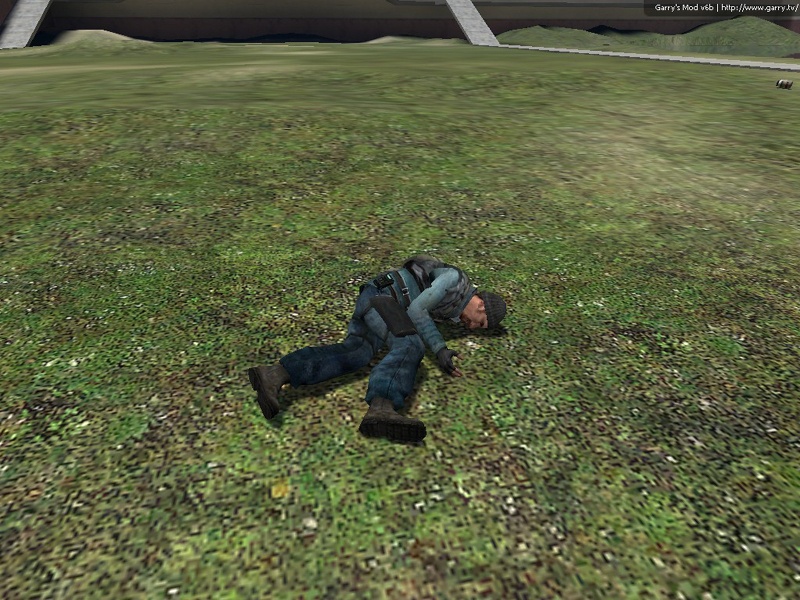 Jeff lies motionless on the floor.