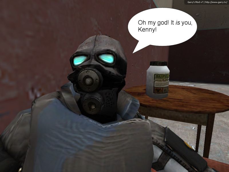 Couper realizes in shock that it is Kenny.