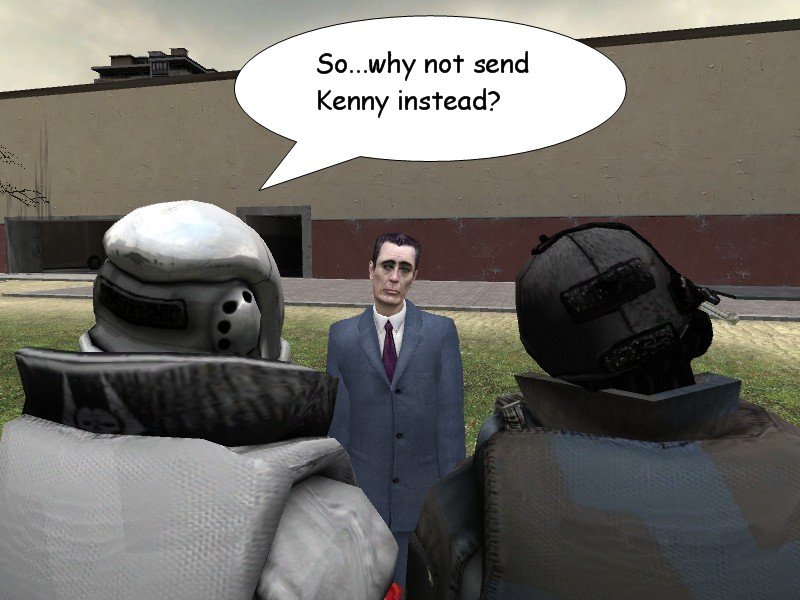 Frederick then asks why not send Kenny instead.